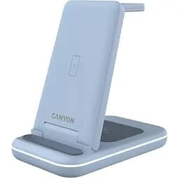 Зарядное устройство Canyon WS-304 3 в 1 QI Blue (CNS-WCS304BL)