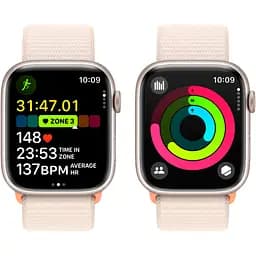 Смарт-годинник Apple Watch Series 9 GPS 45mm GPS Starlight Aluminum Case with Starlight Sport Loop [MR983] [101683] - мініатюра 5