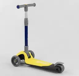 Самокат Best Scooter 62х17х31 см Чорно-жовтий 000231460 - мініатюра 2