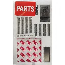Бічна стінка для кабіни Koer SR SW01-90x200-TR-07 прозоре скло Easy Clean 8 мм, graphite KR5382, прозоре, графіт - мініатюра 10