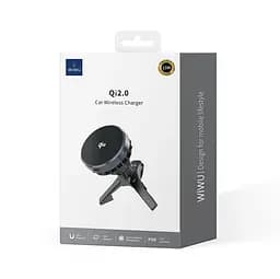 Холдер Wiwu CH-319 Qi2.0 Car Wireless Charger Чорний - мініатюра 2