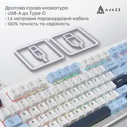 Клавіатура Ajazz AK980 Magnetic Switch White USB-C (AK980-MAX-M-BWDB) - мініатюра 7