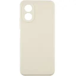 Силіконовий чохол Candy Full Camera для Oppo A58 4G Бежевий / Antique White