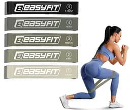 Резинки для фітнесу EasyFit MonoBand набір 5 шт. (EF-1813-GY) - мініатюра 2