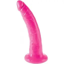 Фалоімітатор Slim Dillio 7" 19.7 см рожевий