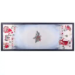 Раннер Lefard Home Textile Jouets Village гобеленовый новогодний с люрексом 140х47 см бело-синий