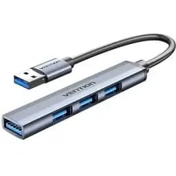 Концентратор Vention USB 3.0 to 1xUSB 3.0 + 3xUSB 2.0 0.15m gray (CKOHB)