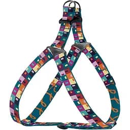 Шлея для собак BronzeDog Urban Art Печворк M 45-56 см