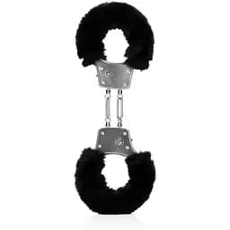 Наручники Ouch! Furry (чорний)