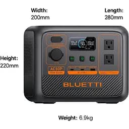 Зарядна станція BLUETTI 700W AC50P / 700 Вт / 504 Вт/ч / LiFePO4 (AC50P) UA - мініатюра 8