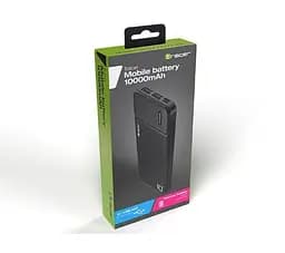 Зовнішній акумулятор Powerbank Tracer 10000mAh 2A тонкий на 2xUSB-порту BK Чорний - мініатюра 3