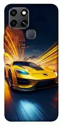 Чохол Demsky Yellow Porsche для Infinix Smart 6