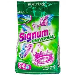 Пральний порошок Signum Universal 4.5 кг