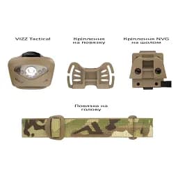 Ліхтар налобний Princeton Tec Vizz Tactical MPLS 550 lm Multicam - мініатюра 5