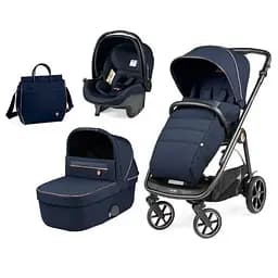 Коляска Peg-Perego Veloce Blue Shine SL, 3в1, синя (PACK-VEL31SL000007)