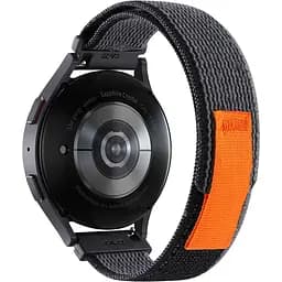 Ремінець для Huawei Watch 3 - чорно-жовтогарячий Watchbands NormalCloth ширина кріплення 22мм нейлоновий (W21-6WB10289739)