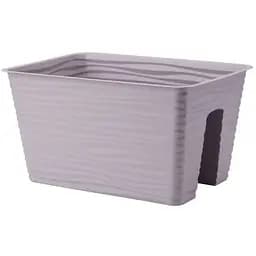 Горщик Form-Plastic Sahara кашпо на перила-40 13.2 л сірий (4460-055)