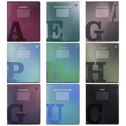 Набор тетрадей Yes Fusion для записей предметный 9 шт. (А5 х 48 листов) серый/зеленый/голубой/бордовый (767487)