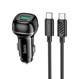 Адаптер автомобильный Hoco Rank dual port Car charger Z58A (Type-C to Type-C set) |1USB/1Type-C, 48W