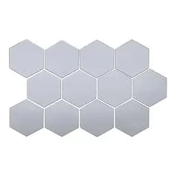 Дзеркальний декор Wall Sticker SW-00002514 акриловий самоклеючий 150х175 мм 12 шт. срібло