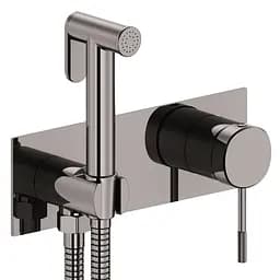 Набір гігієнічного душу прихованого монтажу Imprese Brenta графітовий хром ZMK091908122