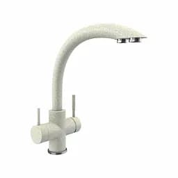 Смеситель для кухни под осмос Platinum 8203 HDF Топаз Белый