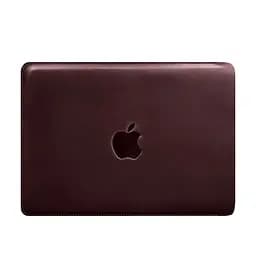 Шкіряний чохол BlankNote для MacBook 13 дюйм Бордовий Crazy Horse - мініатюра 6