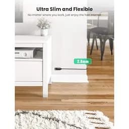 Патч-корд 1м, UTP cat 6 RJ-45 COPPER black Ugreen (U_70332)