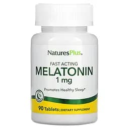 Мелатонин Natures Plus Fast Acting Melatonin 1 мг быстродействующий 90 таблеток