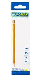 Олівець графітовий Professional, 3H, жовтий, 12 шт.