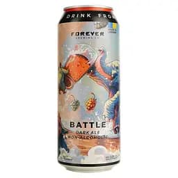 Пиво Forever Battle темное безалкогольное 0% 0.5 л ж/б