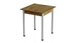 Стол кухонный Ferrum-decor Агата 75x90x90 Белый ДСП Дуб Артизан 16мм (FRD-105681)