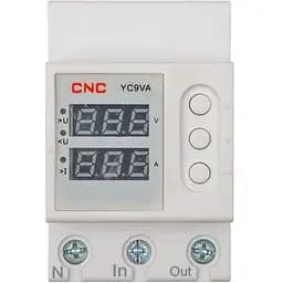 Реле контроля напряжения и тока CNC YC9VA-63A