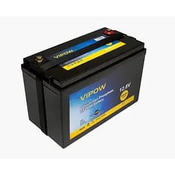 Акумуляторна батарея Vipow LiFePO4 12,8V 100Ah з вбудованою ВМS платою 80A
