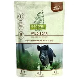 Набір вологого корму для дорослих собак Isegrim Adult Pouch Roots Multipack I Monoprotein: М'ясо кабана, Конина і М'ясо індички 2.46 кг (6 паучів x 410 г) - мініатюра 2