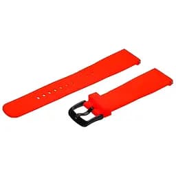 Ремешок силиконовый Semi-twill универсальный 20 мм оранжевый