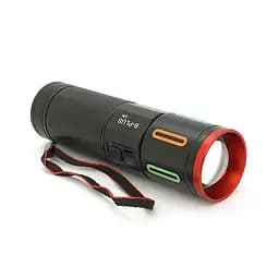 Ліхтар пошуковий BP-536 LED PM60, 3 режими, індикація заряду, живлення від 3*18650, IP65, USB кабель, 210х120х50мм, 0,515кг, Black, BOX