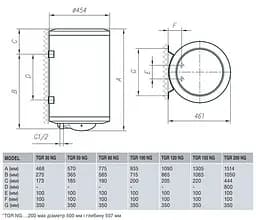 Водонагрівач GORENJE TGR 200 NGV9 (514171) - мініатюра 2