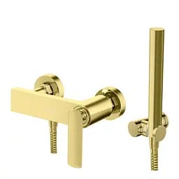 Смеситель для душа Kohlman Experience brushed gold настенный KPL-QW120EGDB Золотой