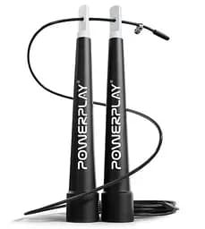 Скакалка скоростная PowerPlay 4202 Ultra Speed ​​Rope Черная 2,9м (PP_4202_Black)