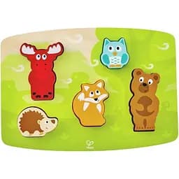 Тактильная рамка-вкладыш Hape Лесные животные (E1621)