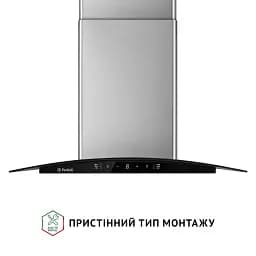 Витяжка декоративна зі склом Perfelli GRASSI 6PWX INOX - мініатюра 2