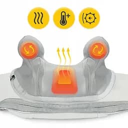Накидка-масажер 4FIZJO Shiatsu Evo+ для шиї та спини, акумуляторний Grey (P-5905973404150) - мініатюра 3