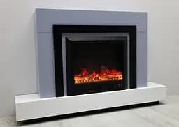 Електричний камін Fireplace Craftsman Tokado Gray Bluetooth звук потріскування дров (10080121) - мініатюра 3