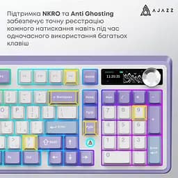 Клавіатура Ajazz AK980 V2 Gift Switch V2 Purple White Blue (AK980-V2-G-PWB) - мініатюра 6