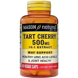 Натуральная добавка Mason Natural Tart Cherry 500 mg 10:1 Extract, 90 вегакапсул