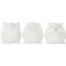 Статуетки сов не бачу не кажу не кажу комплект з 3-х статуеток 10 см (26854)