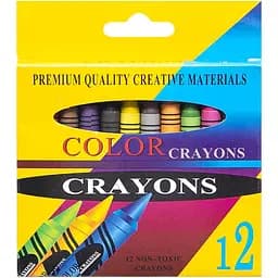 Воскові олівці 12 кольорів CRAYONS 2688A - мініатюра 2