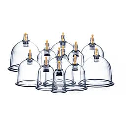 Вакуумні масажні банки 4FIZJO для тіла (китайські/атніцелюлітні банки) 12 шт з помпою 4FJ0579 (P-5907739319906) - мініатюра 3