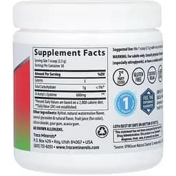 N-ацетил L-цистеїн Trace Minerals Powder NAC зі смаком кавуна 600 мг 75 г - мініатюра 2
